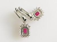 Earrings ruby - afbeelding 5 van  7
