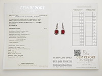 Earrings ruby - afbeelding 7 van  7
