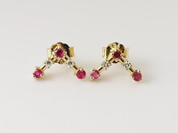 Earrings ruby - afbeelding 1 van  4