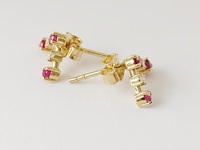 Earrings ruby - afbeelding 2 van  4