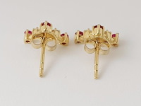 Earrings ruby - afbeelding 3 van  4