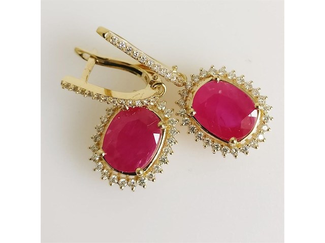 Earrings ruby - afbeelding 1 van  7