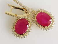 Earrings ruby - afbeelding 1 van  7