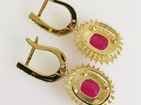 Earrings ruby - afbeelding 5 van  7