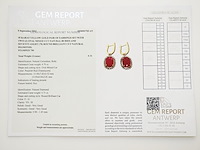 Earrings ruby - afbeelding 7 van  7