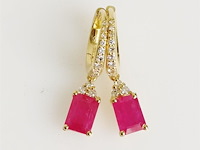 Earrings ruby - afbeelding 1 van  6