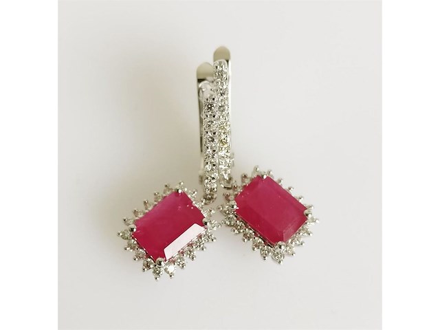 Earrings ruby - afbeelding 1 van  4