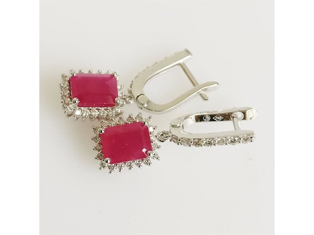 Earrings ruby - afbeelding 2 van  4