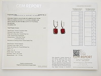 Earrings ruby - afbeelding 4 van  4