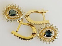 Earrings sapphire - afbeelding 2 van  5