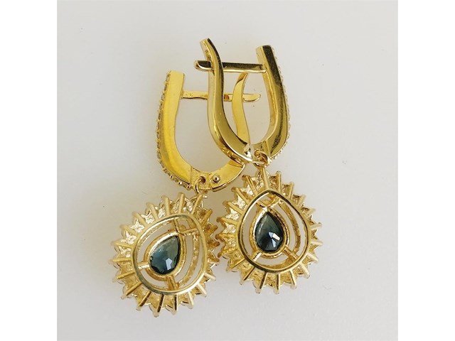 Earrings sapphire - afbeelding 3 van  5