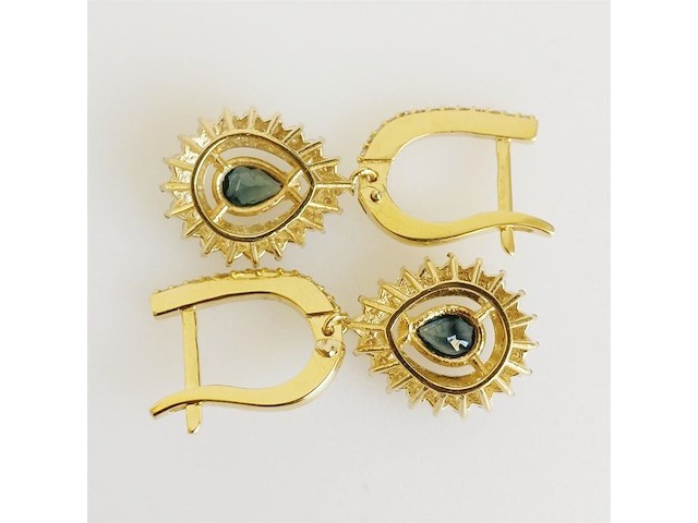 Earrings sapphire - afbeelding 4 van  5