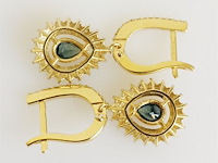 Earrings sapphire - afbeelding 4 van  5