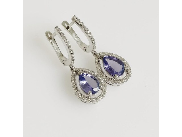 Earrings tanzanite - afbeelding 1 van  5