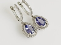 Earrings tanzanite