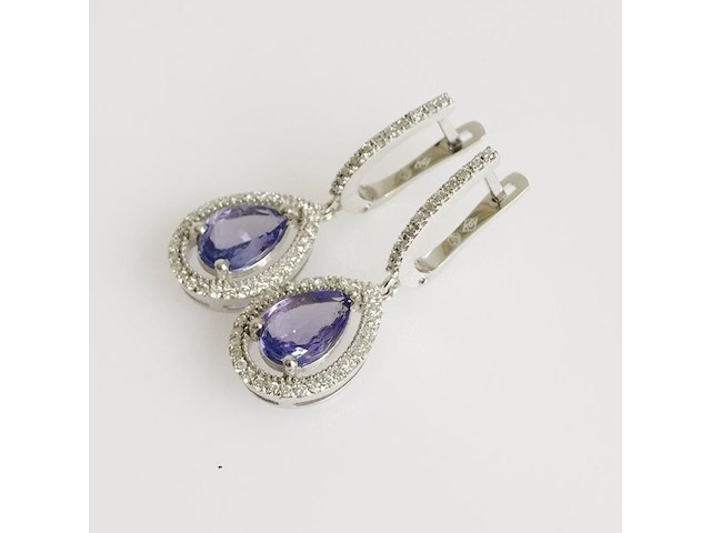 Earrings tanzanite - afbeelding 2 van  5