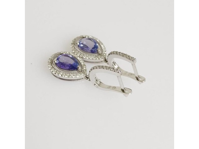 Earrings tanzanite - afbeelding 3 van  5