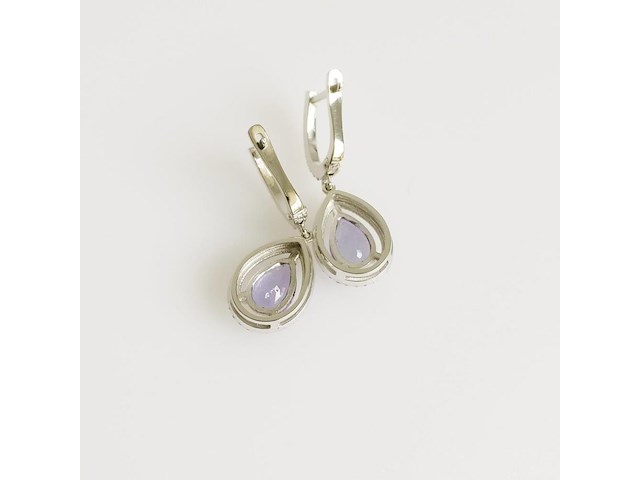 Earrings tanzanite - afbeelding 4 van  5