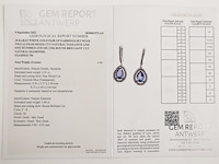 Earrings tanzanite - afbeelding 5 van  5