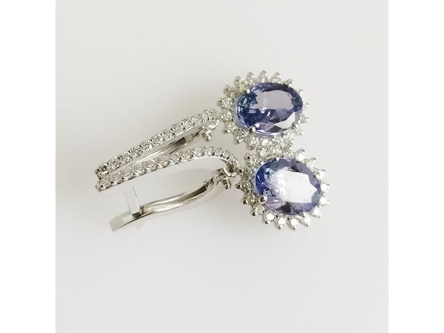 Earrings tanzanite - afbeelding 3 van  7