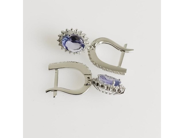 Earrings tanzanite - afbeelding 4 van  7