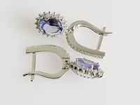 Earrings tanzanite - afbeelding 4 van  7