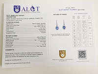 Earrings tanzanite - afbeelding 7 van  7