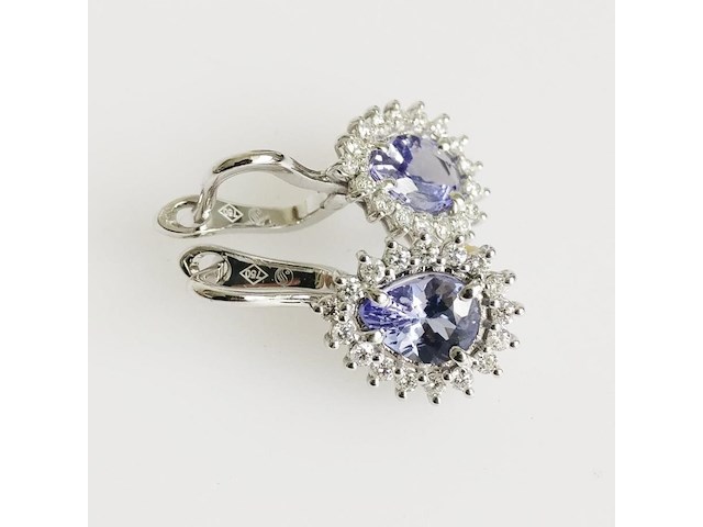 Earrings tanzanite - afbeelding 3 van  7
