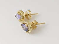 Earrings tanzanite - afbeelding 2 van  7