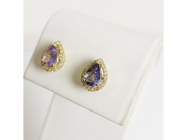 Earrings tanzanite - afbeelding 4 van  7