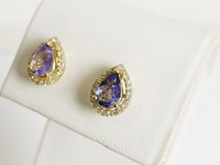 Earrings tanzanite - afbeelding 4 van  7