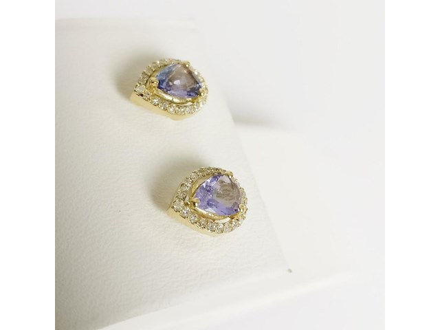 Earrings tanzanite - afbeelding 6 van  7