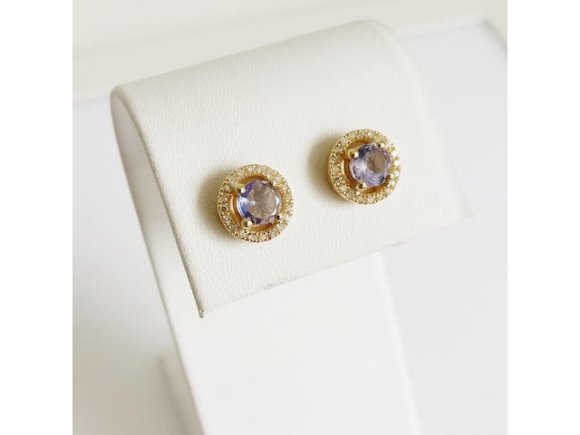 Earrings tanzanite - afbeelding 3 van  6