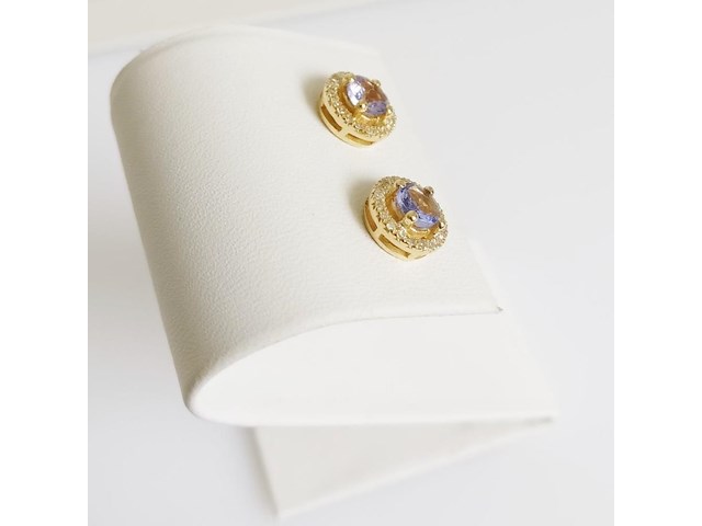 Earrings tanzanite - afbeelding 5 van  6