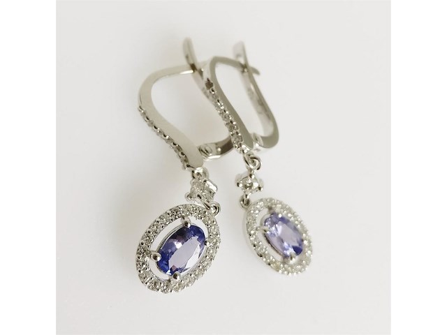 Earrings tanzanite - afbeelding 2 van  6