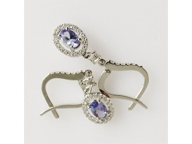 Earrings tanzanite - afbeelding 4 van  6