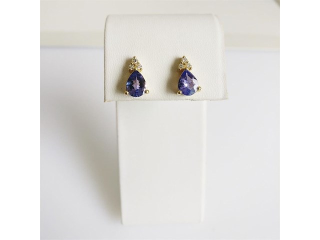 Earrings tanzanite - afbeelding 2 van  6
