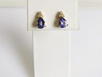 Earrings tanzanite - afbeelding 2 van  6