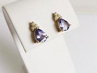 Earrings tanzanite - afbeelding 3 van  6