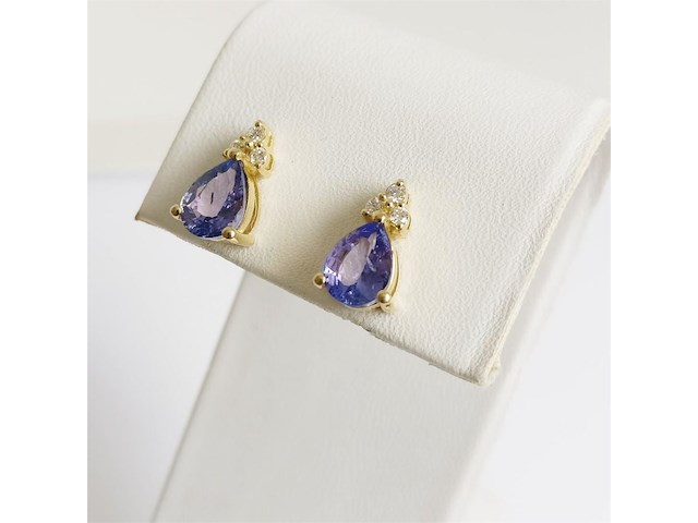 Earrings tanzanite - afbeelding 4 van  6