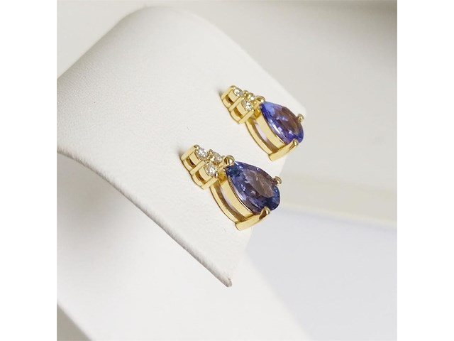 Earrings tanzanite - afbeelding 5 van  6