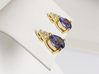 Earrings tanzanite - afbeelding 5 van  6