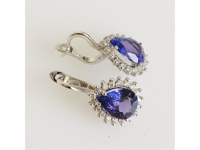 Earrings tanzanite - afbeelding 2 van  6