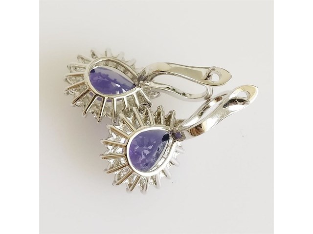 Earrings tanzanite - afbeelding 4 van  6