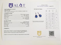 Earrings tanzanite - afbeelding 6 van  6