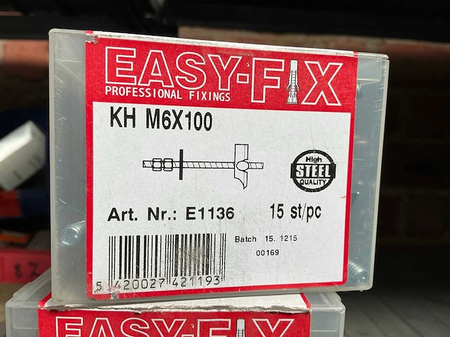 Easy-fix kh m6x100 partij bevestigingsmaterialen - afbeelding 3 van  3