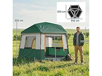 Easy pitch cabin tent, waterdicht 3000 mm, 4 personen - afbeelding 3 van  6