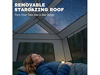 Easy pitch cabin tent, waterdicht 3000 mm, 4 personen - afbeelding 5 van  6