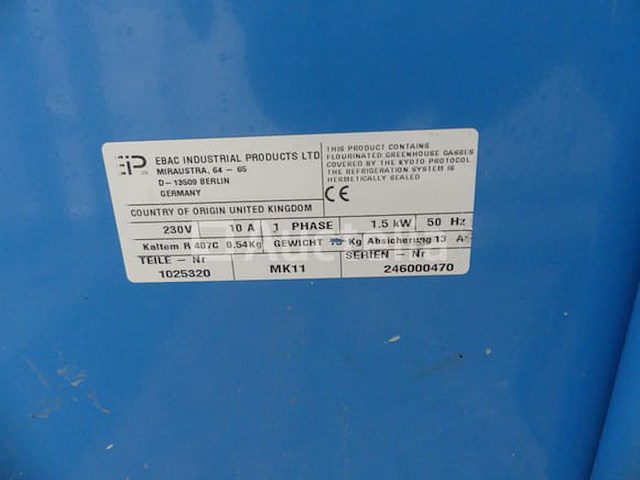 Ebac industrial mk11 mobiele ontvochtiger - afbeelding 3 van  6