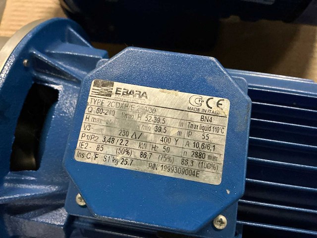 Ebara 2cdxh/e 200/30 rvs centrifugaalpomp - afbeelding 4 van  4